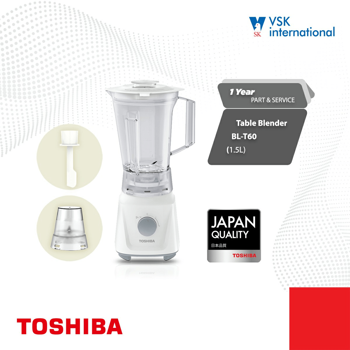 Buy Toshiba Blender 1 5l Bl T60 Online In Myanmar Spree Com Mm